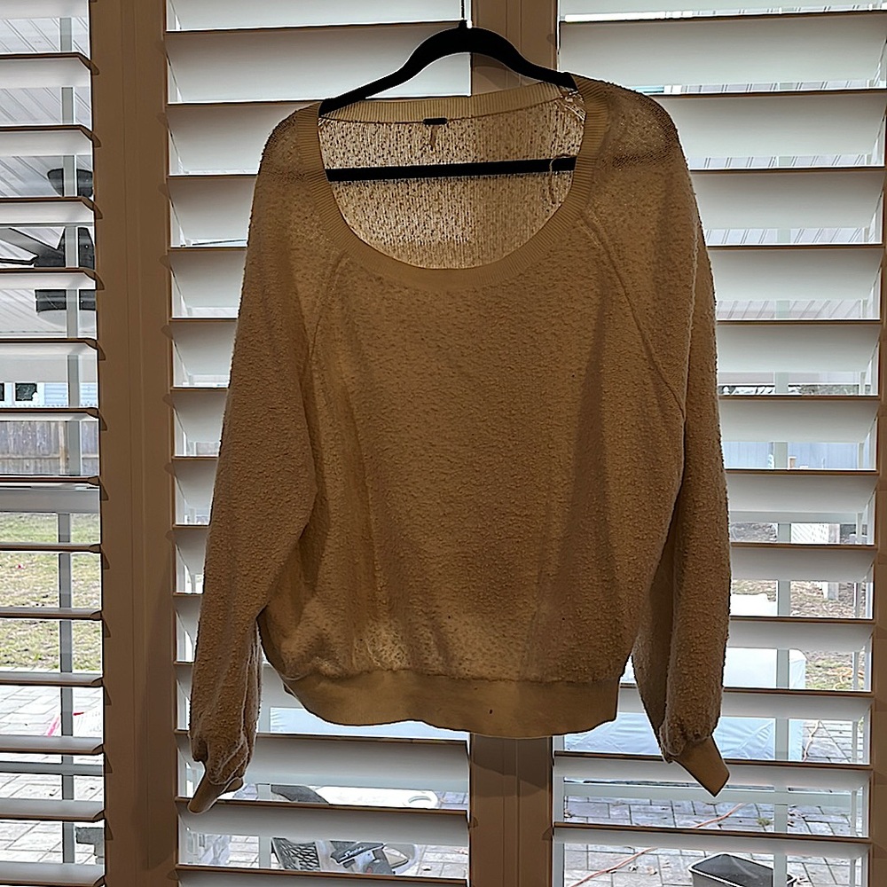 Free people white oversized sweater